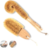 Natural cleaning brush set