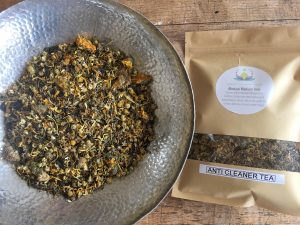 Solvents and cleaning products detox herbal tea blend